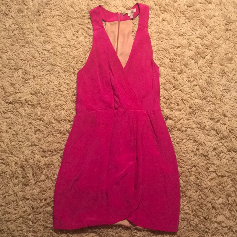 lavender brown cocktail dress